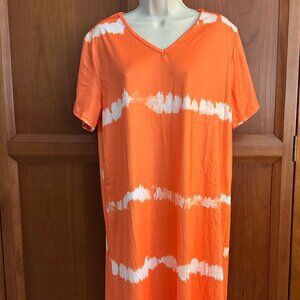 New Women's Summer Casual A-Line Loose Dress Size XXL